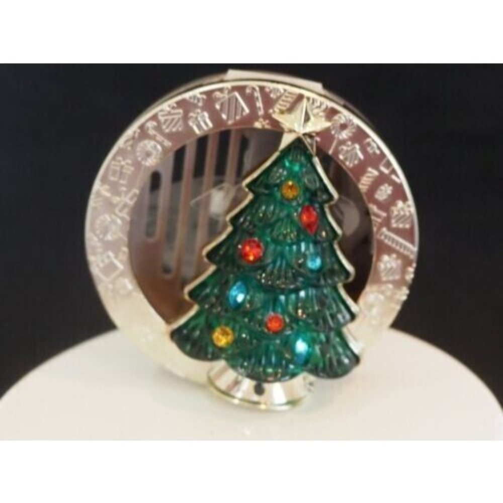 Bath Body Works Scentportable Holder Car Visor Clip Vent Light Up Christmas Tree